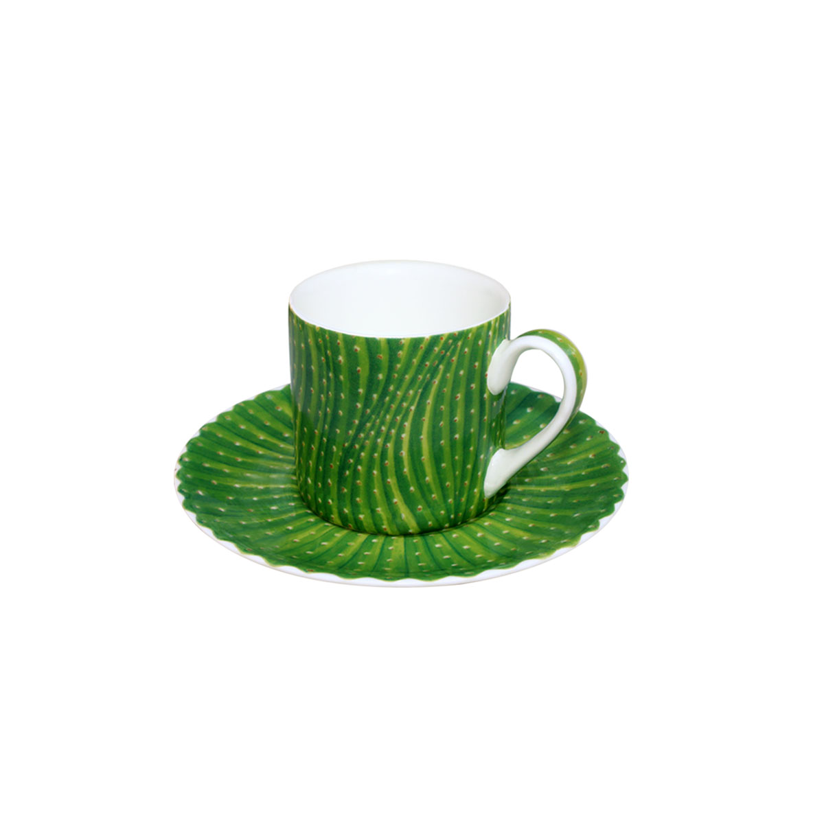 Чашка с блюдцем кофейная 100 мл Cactus Taitu
