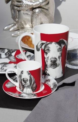 Чашка с блюдцем кофейная 100 мл Dogs Best Friends Taitu