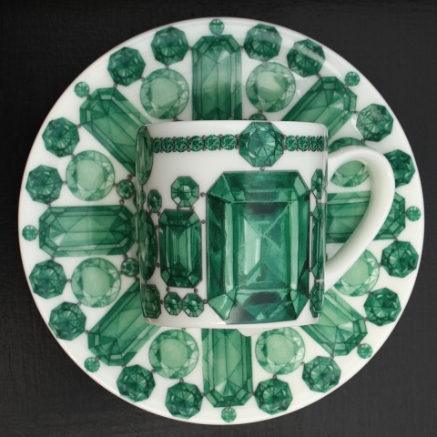 Чашка с блюдцем кофейная Emerald, 100 мл, FOREVER     12-2-91