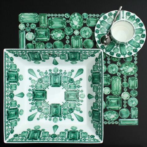 Салатник квадратный Emerald, 23,5*23,5 см, FOREVER     12-2-11
