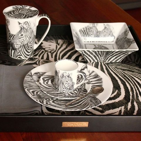 Чашка с блюдцем кофейная 100 мл Zebra Wild Spirit Taitu