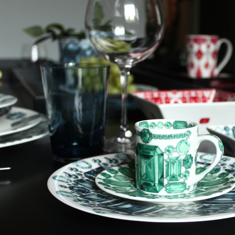 Чашка с блюдцем кофейная Emerald, 100 мл, FOREVER     12-2-91