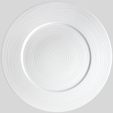 Обеденная тарелка 31 см White Fantasy Taitu белая