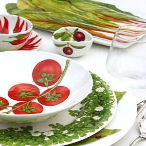 Суповая тарелка 20,5 см Vegetable Freedom Taitu цвет красный
