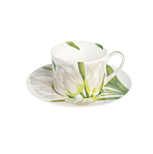 Чашка с блюдцем чайная 230 мл Flower Freedom Taitu цвет белый
