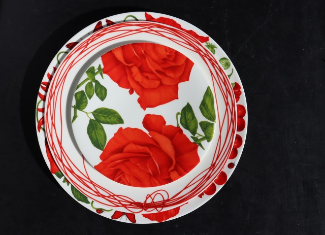 Тарелка десертная ROSE 21,5 см, RED     12-11-1